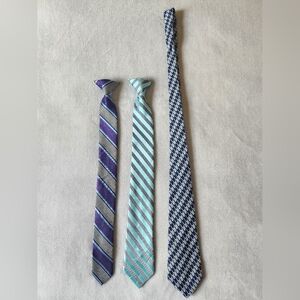 Elegant Striped and Checkered Ties Set